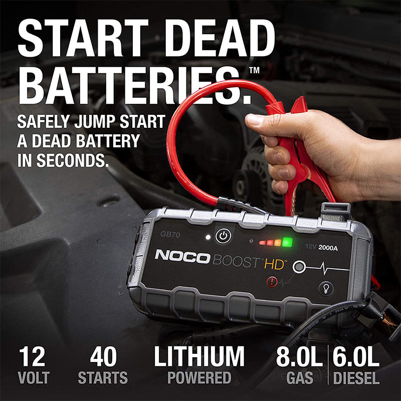 New Mexico Nomad : NOCO Boost HD GB70 2000 Amp 12-Volt UltraSafe Lithium  Jump Starter Box