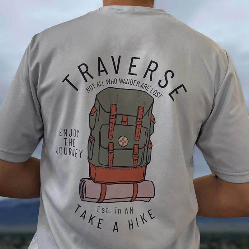 Traverse Take a Hike t-shirt back white
