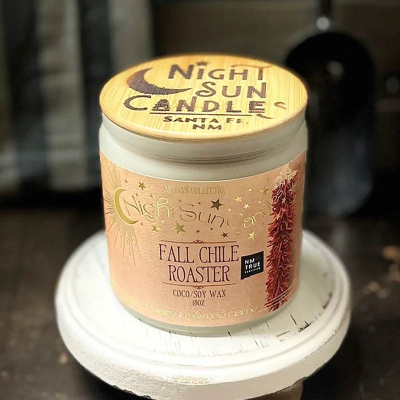 Sunshine Alchemist fall chile roaster candle